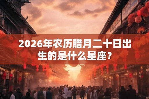 2026年农历腊月二十日出生的是什么星座？