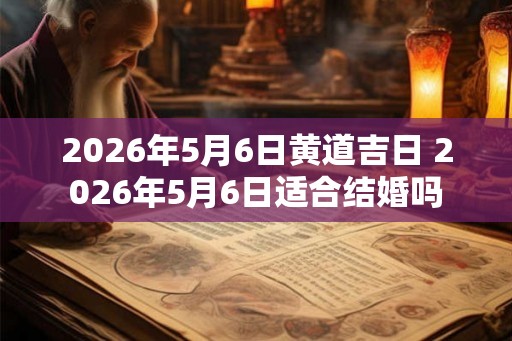 2026年5月6日黄道吉日 2026年5月6日适合结婚吗