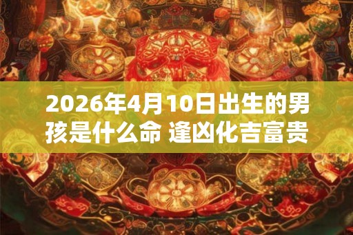 2026年4月10日出生的男孩是什么命 逢凶化吉富贵可求