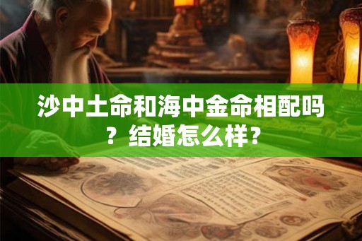 沙中土命和海中金命相配吗?结婚怎么样? 沙中土命和海中金命相配吗?结婚怎么样?