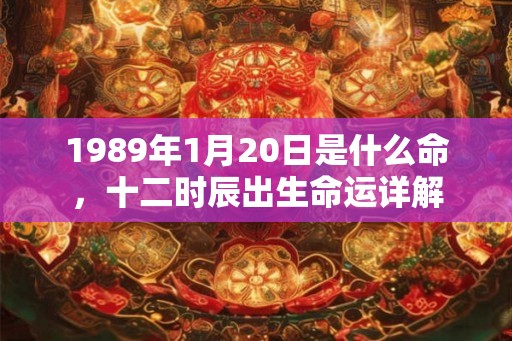 1989年1月20日是什么命，十二时辰出生命运详解