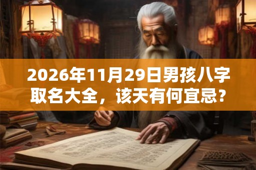 2026年11月29日男孩八字取名大全，该天有何宜忌？