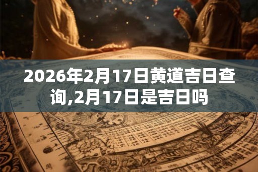 2026年2月17日黄道吉日查询,2月17日是吉日吗