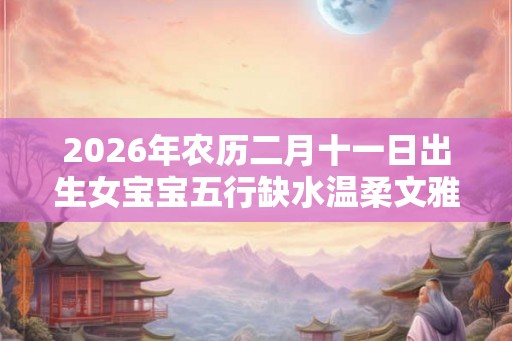2026年农历二月十一日出生女宝宝五行缺水温柔文雅名字