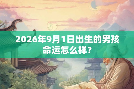 2026年9月1日出生的男孩命运怎么样？