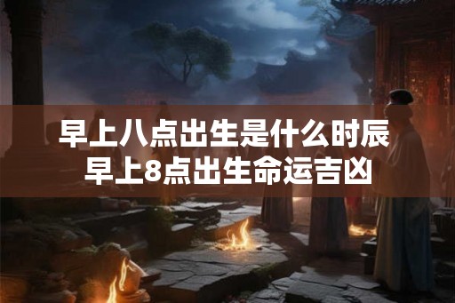 早上八点出生是什么时辰 早上8点出生命运吉凶