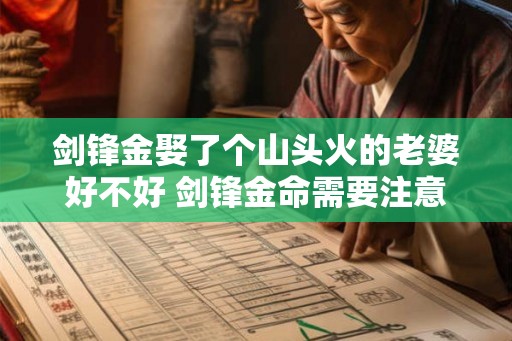 剑锋金娶了个山头火的老婆好不好 剑锋金命需要注意什么