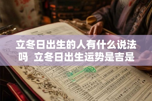 立冬日出生的人有什么说法吗  立冬日出生运势是吉是凶