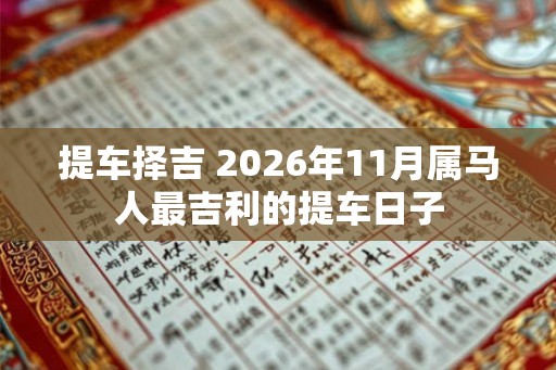 提车择吉 2026年11月属马人最吉利的提车日子