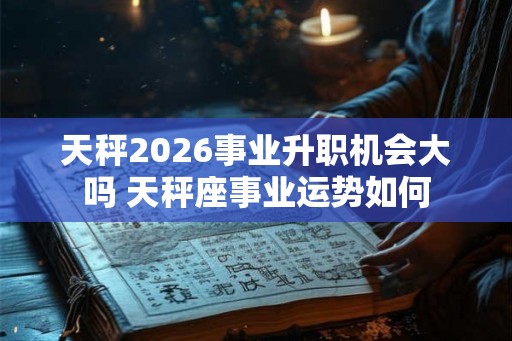 天秤2026事业升职机会大吗 天秤座事业运势如何