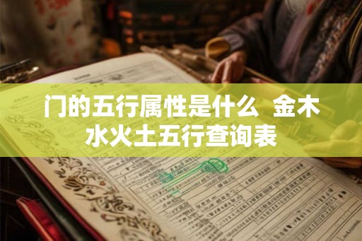 门的五行属性是什么  金木水火土五行查询表