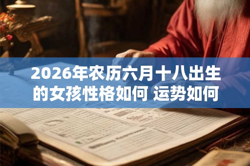 2026年农历六月十八出生的女孩性格如何 运势如何