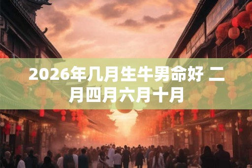 2026年几月生牛男命好 二月四月六月十月 2026年几月生牛男命好 二月四月六月十月