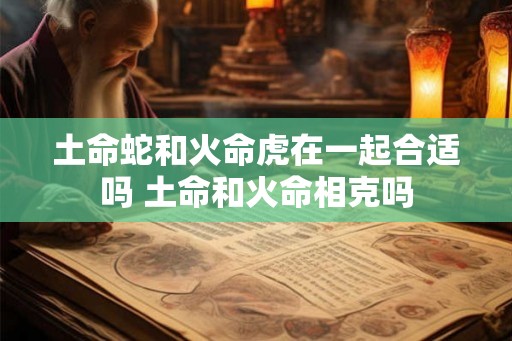 土命蛇和火命虎在一起合适吗 土命和火命相克吗 土命蛇和火命虎在一起合适吗 土命和火命相克吗