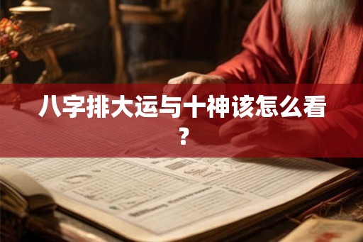 八字排大运与十神该怎么看？