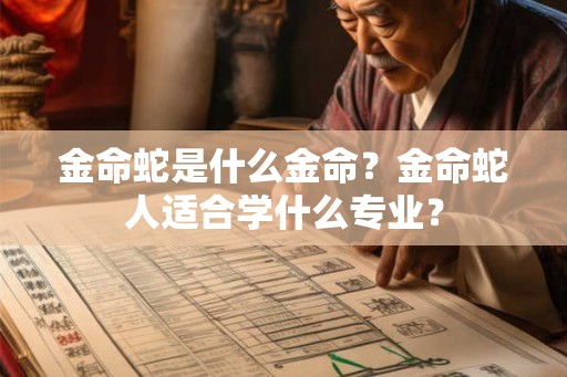 金命蛇是什么金命？金命蛇人适合学什么专业？
