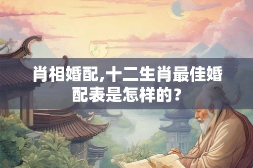 肖相婚配,十二生肖最佳婚配表是怎样的? 肖相婚配,十二生肖最佳婚配表是怎样的?
