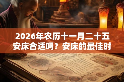 2026年农历十一月二十五安床合适吗？安床的最佳时间？