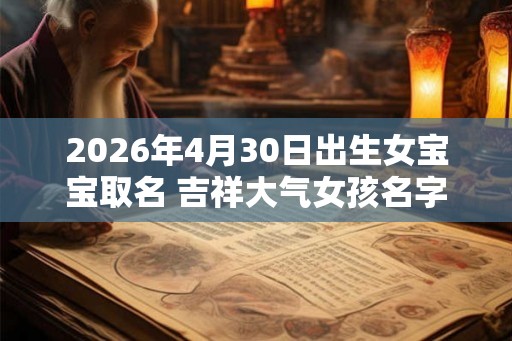 2026年4月30日出生女宝宝取名 吉祥大气女孩名字