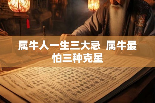 属牛人一生三大忌  属牛最怕三种克星