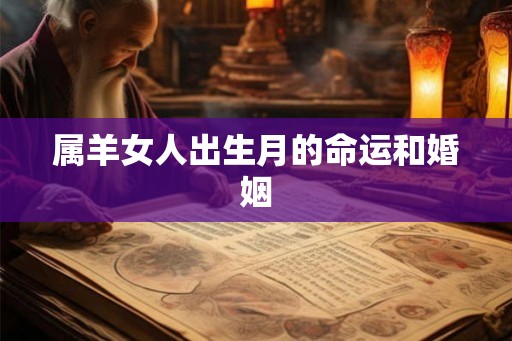 属羊女人出生月的命运和婚姻