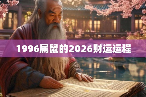 1996属鼠的2026财运运程