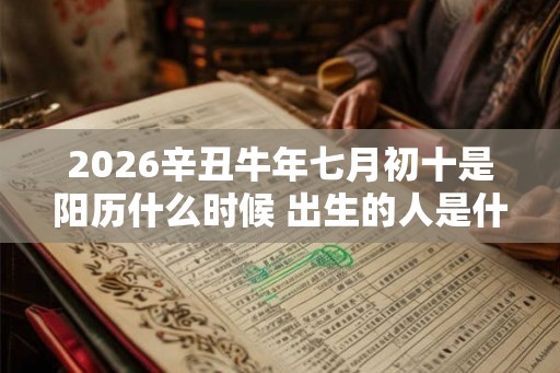2026辛丑牛年七月初十是阳历什么时候 出生的人是什么星座