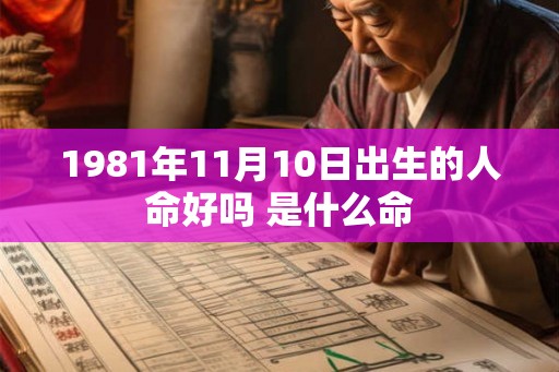 1981年11月10日出生的人命好吗 是什么命