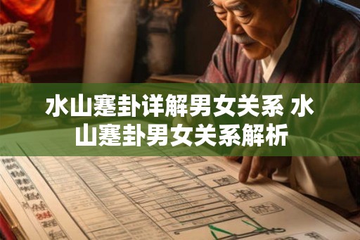 水山蹇卦详解男女关系 水山蹇卦男女关系解析