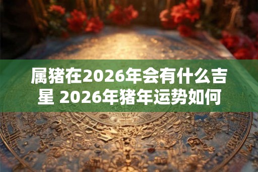 属猪在2026年会有什么吉星 2026年猪年运势如何