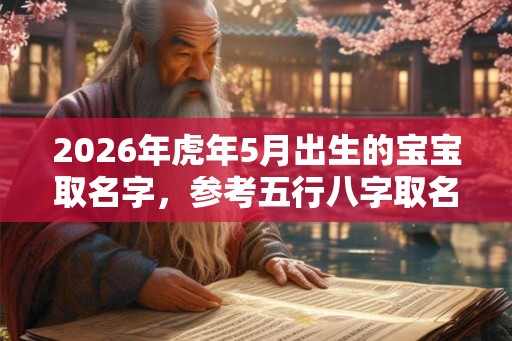 2026年虎年5月出生的宝宝取名字，参考五行八字取名