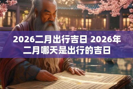 2026二月出行吉日 2026年二月哪天是出行的吉日