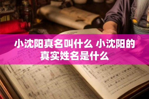 小沈阳真名叫什么 小沈阳的真实姓名是什么