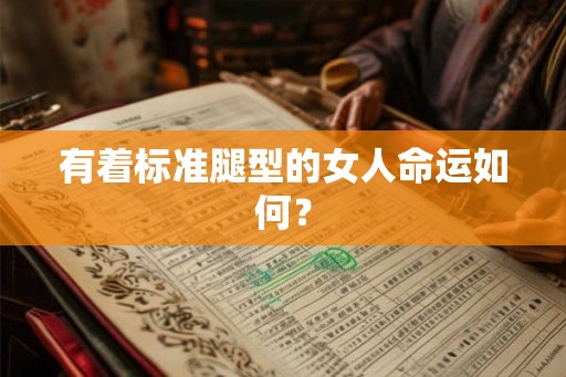 有着标准腿型的女人命运如何？