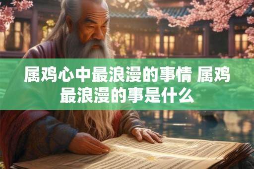 属鸡心中最浪漫的事情 属鸡最浪漫的事是什么