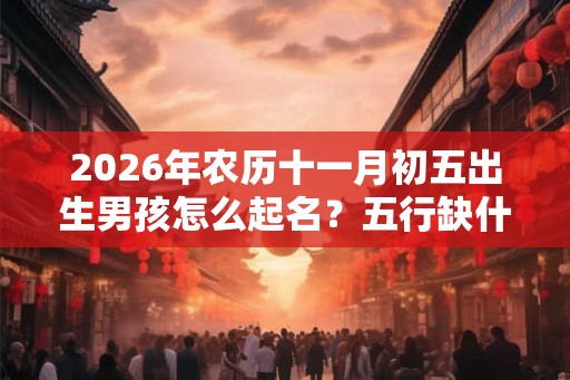 2026年农历十一月初五出生男孩怎么起名?五行缺什么? 2026年农历十一月初五出生男孩怎么起名?五行缺什么?