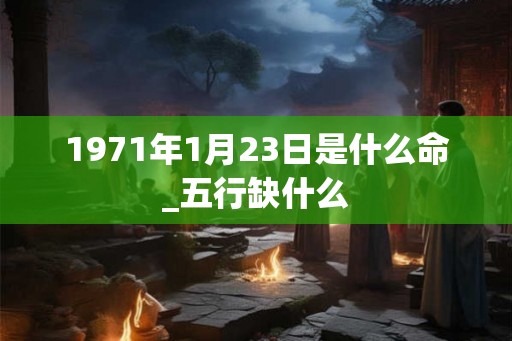 1971年1月23日是什么命_五行缺什么
