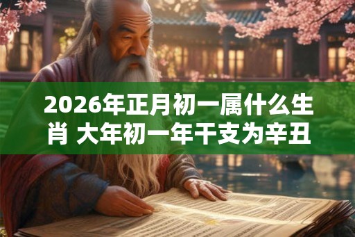 2026年正月初一属什么生肖 大年初一年干支为辛丑