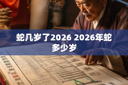 蛇几岁了2026 2026年蛇多少岁 蛇几岁了2026 2026年蛇多少岁
