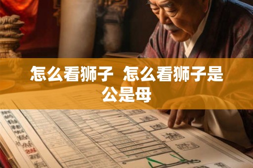 怎么看狮子 怎么看狮子是公是母 怎么看狮子 怎么看狮子是公是母