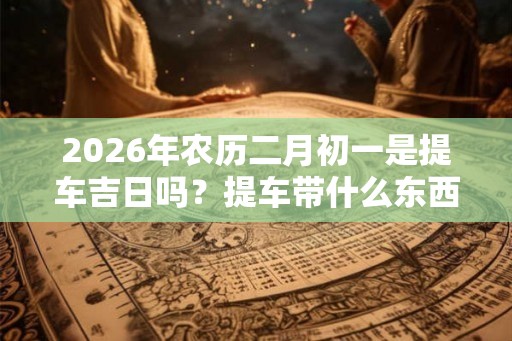 2026年农历二月初一是提车吉日吗？提车带什么东西比较吉利？