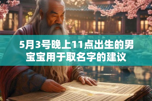 5月3号晚上11点出生的男宝宝用于取名字的建议