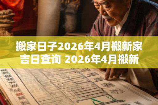 搬家日子2026年4月搬新家吉日查询 2026年4月搬新家吉日查询 搬家日子2026年4月搬新家吉日查询 2026年4月搬新家吉日查询