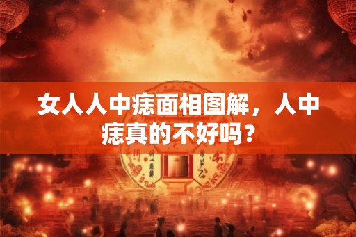 女人人中痣面相图解，人中痣真的不好吗？