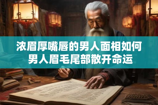 浓眉厚嘴唇的男人面相如何 男人眉毛尾部散开命运