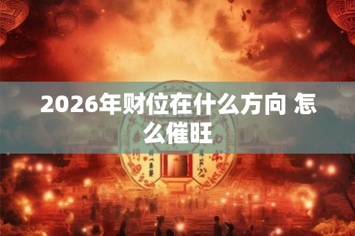 2026年财位在什么方向 怎么催旺