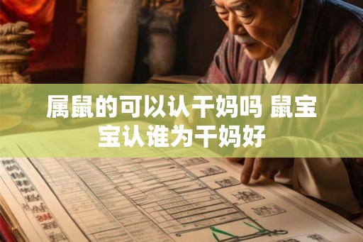 属鼠的可以认干妈吗 鼠宝宝认谁为干妈好