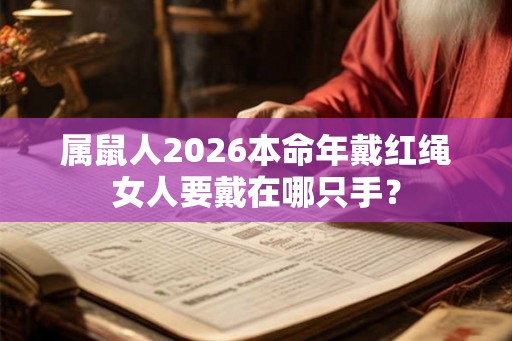 属鼠人2026本命年戴红绳女人要戴在哪只手？