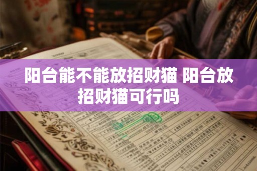 阳台能不能放招财猫 阳台放招财猫可行吗