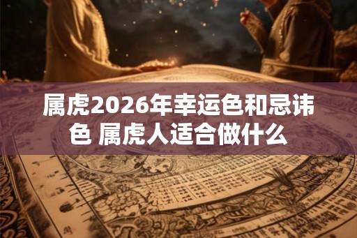 属虎2026年幸运色和忌讳色 属虎人适合做什么 属虎2026年幸运色和忌讳色 属虎人适合做什么